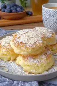 Quark-Taler mit Haferflocken