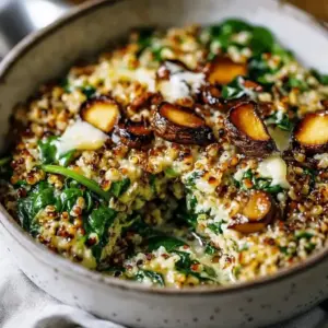 Quinoa & Linsen Spinat-Auflauf