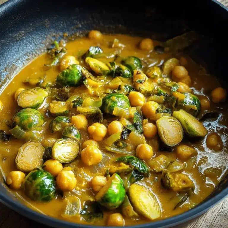 Rosenkohl-Curry mit Kichererbsen