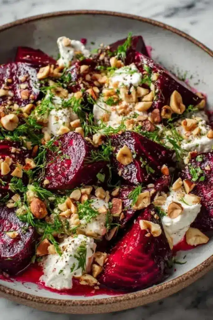Rote Bete Haselnuss Salat Rezept