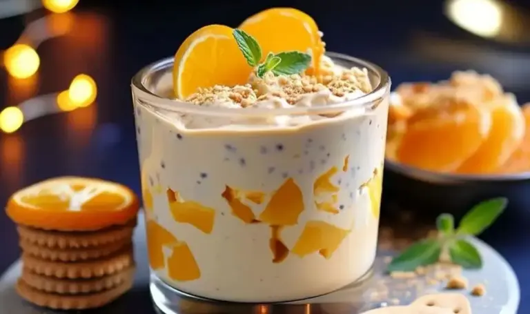 Festliche Spekulatius Mandarinen Quark Creme – Weihnachtsdessert