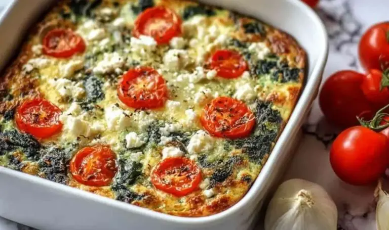 Spinat-Feta-Auflauf mit Tomaten – Gesundes Rezept