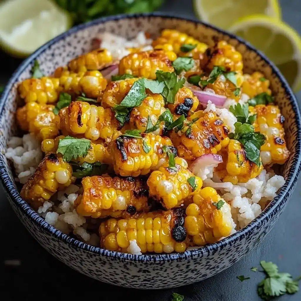 Street Corn Hähnchen Reis Bowl Rezept