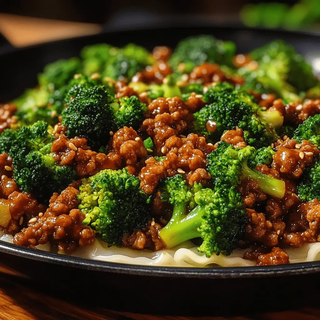 Teriyaki Hackfleischpfanne Brokkoli Rezept