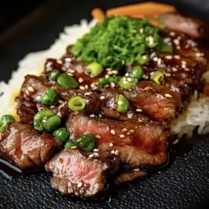 Teriyaki Rindfleisch mit Reis