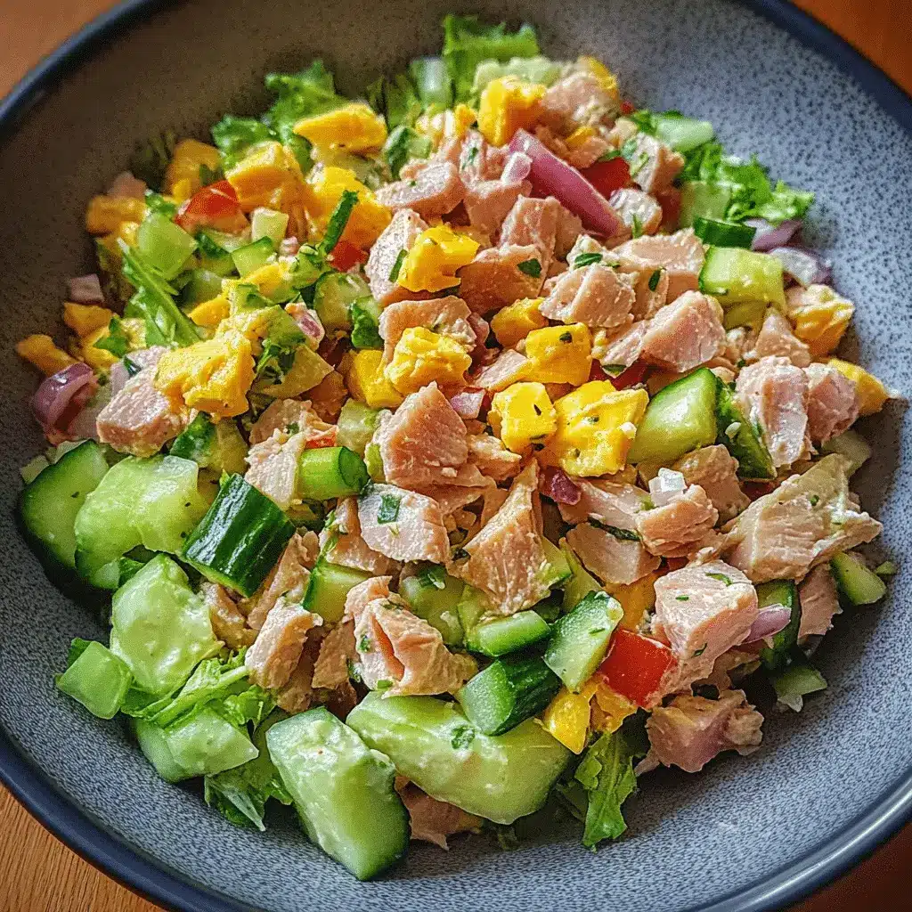 Thunfischsalat mit frischem Gemüse