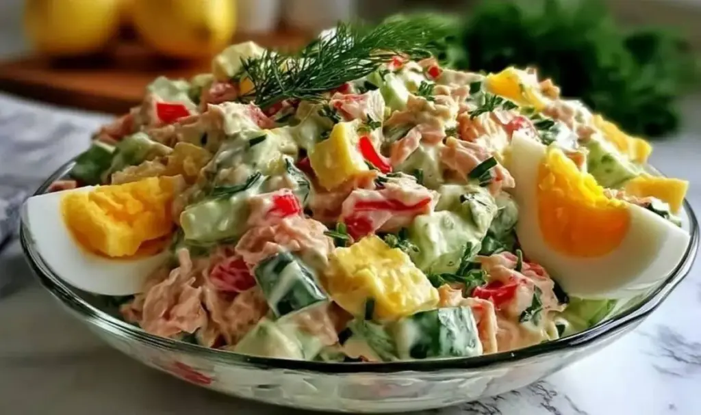 Thunfischsalat mit Ei und Gurke – Schnelles Rezept
