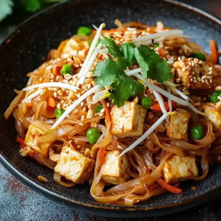 Tofu Pad Thai mit Erdnusssauce: Ein Unglaubliches Ultimatives Rezept für 4 Personen