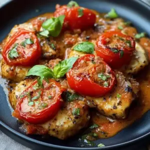 Tomatiges Hähnchen mit Reis