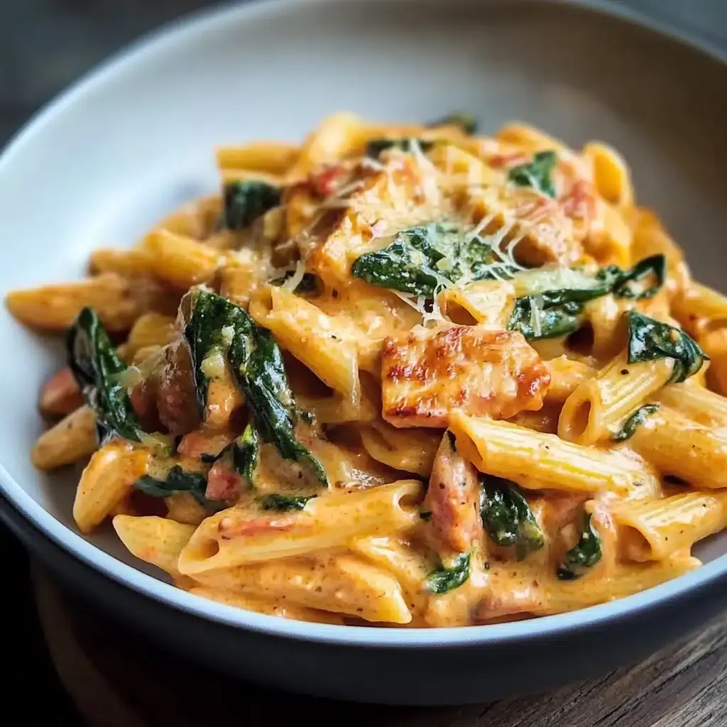 Tomaten Spinat Pasta Rezept