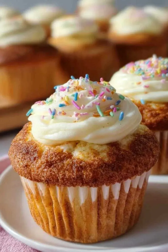 Vanille Zimt Cupcakes Cheesecake Kern