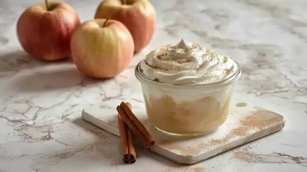 Zimtcreme mit Apfelmus – Cremiges Herbstdessert