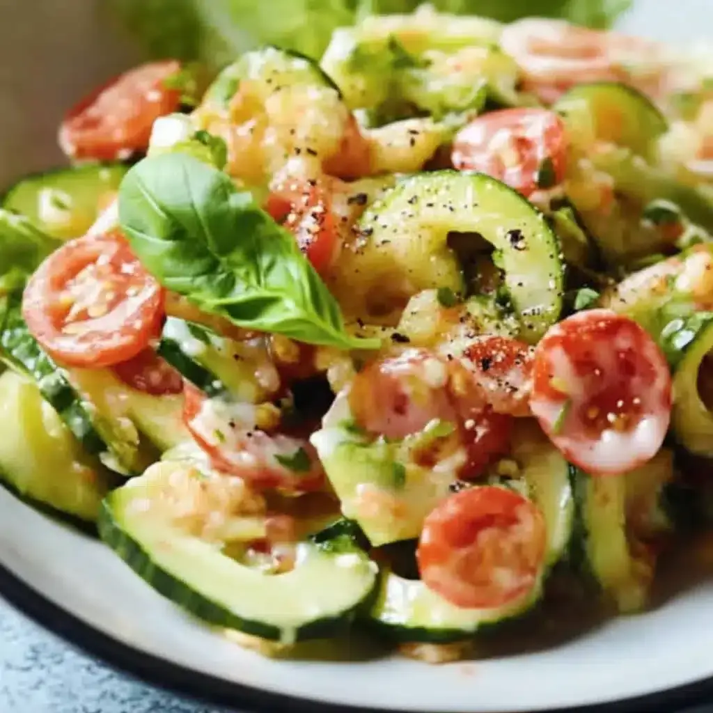 Zucchini Nudeln mit Tomatensauce Rezept