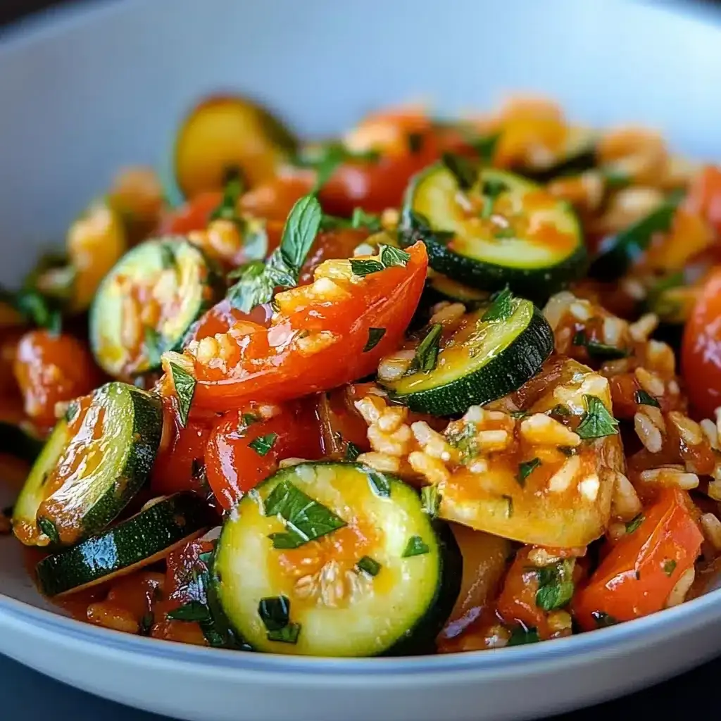 Zucchini Tomaten Reis Rezept