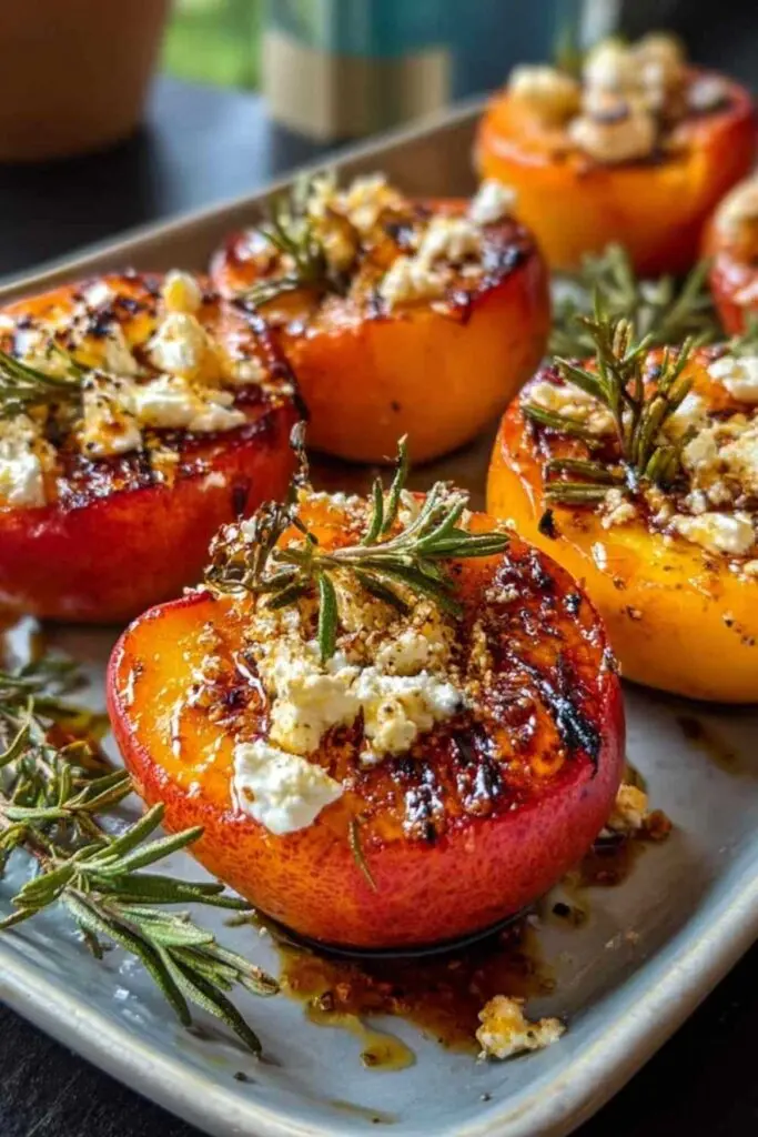 gebackene Nektarinen mit Feta Rezept