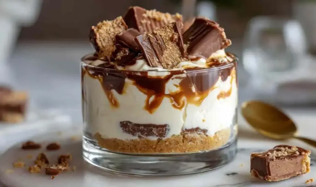 Kinder-Bueno Käsekuchen im Glas – Einfaches Dessert-Rezept