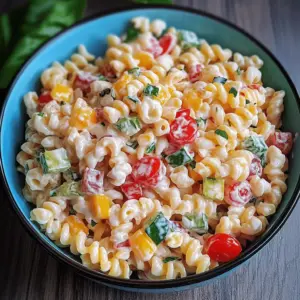 Kinder Nudelsalat mit Frischkäse