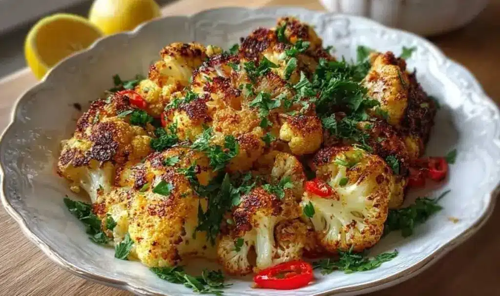 Marokkanischer Blumenkohl Backofen