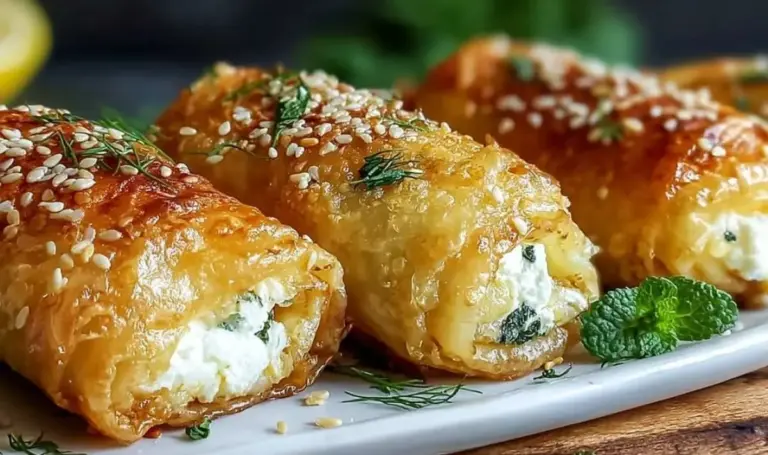 Knusprige Ofen-Feta-Röllchen – Einfaches Mediterranes Rezept