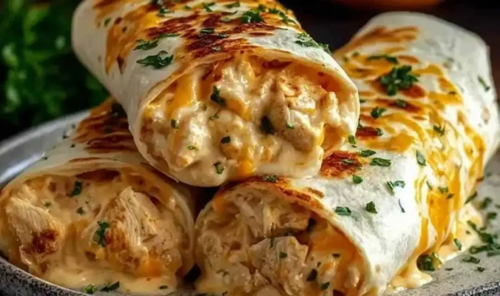 Schnelle Käse-Knoblauch-Hähnchen-Wraps – Einfaches Rezept