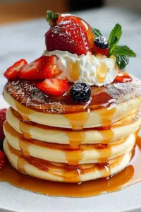 Fluffige Soufflé-Pfannkuchen