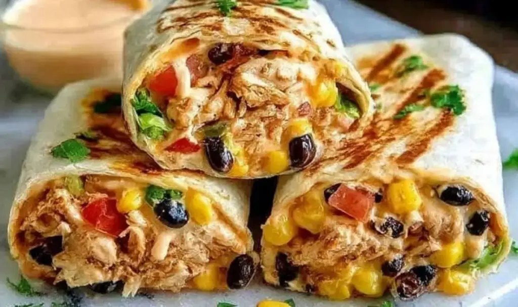 Southwest Hähnchen Wrap – High Protein Mittagessen Rezept