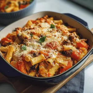 Vegetarischer Nudelauflauf