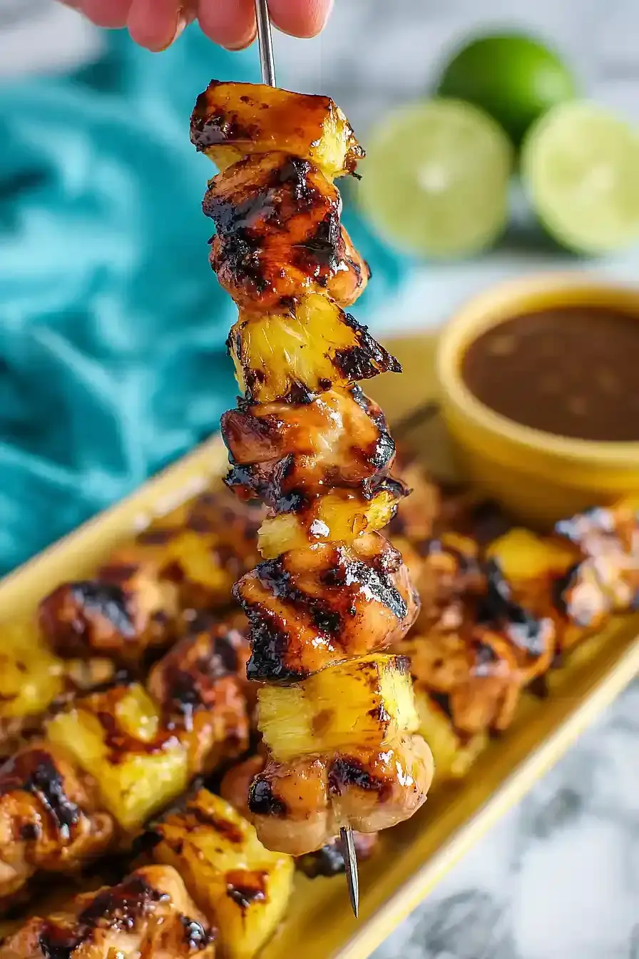 Ananas Hähnchen Spieße Rezept 2 Ananas Hähnchen Spieße Rezept