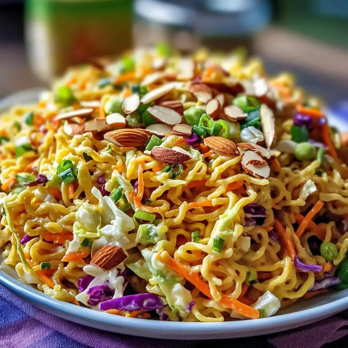 Bester einfacher Ramen Nudelsalat
