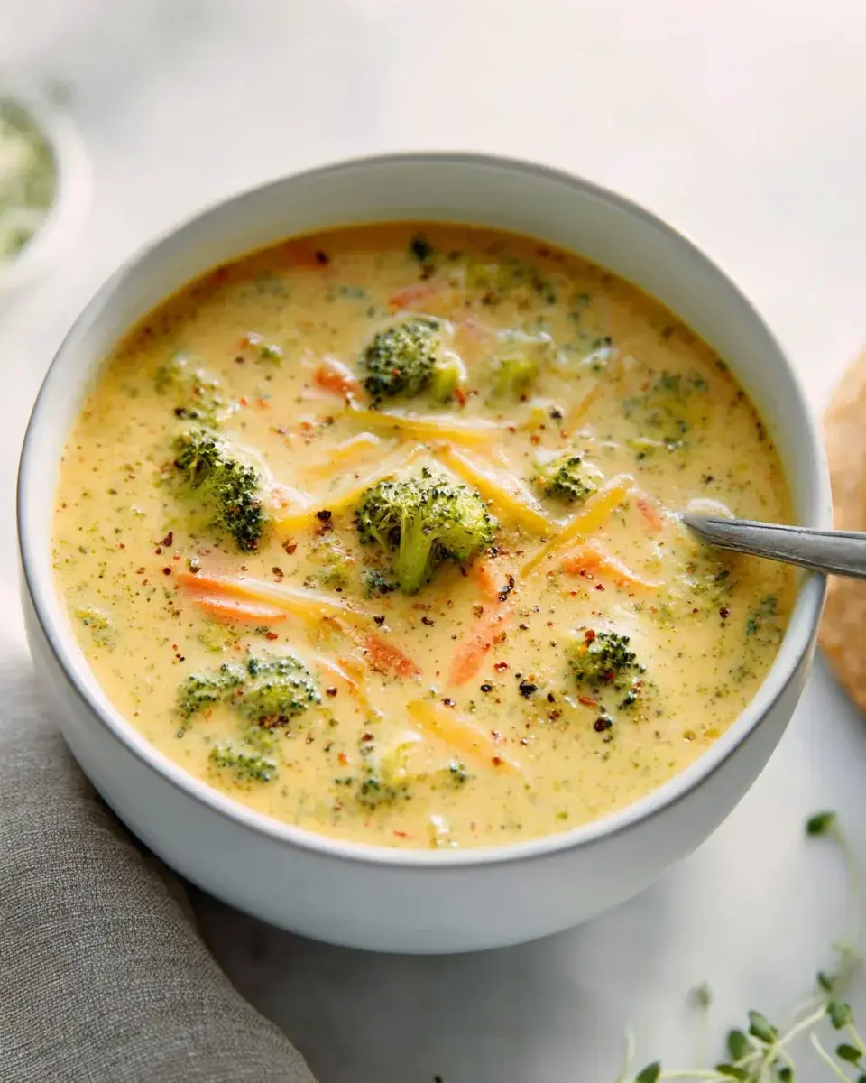 Köstliche Broccoli Cheddar Suppe – Einfaches Rezept zum Nachkochen 3 Brokkoli Cheddar Suppe einfaches Rezept