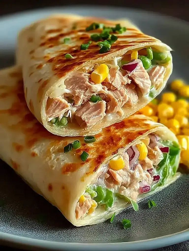 Gesunder Thunfisch-Wrap