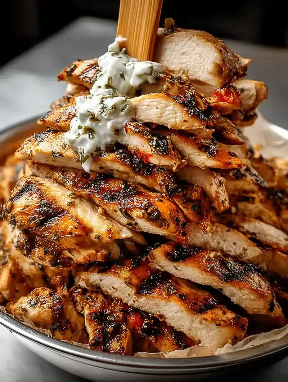 Griechische Hähnchen Gyros Tzatziki