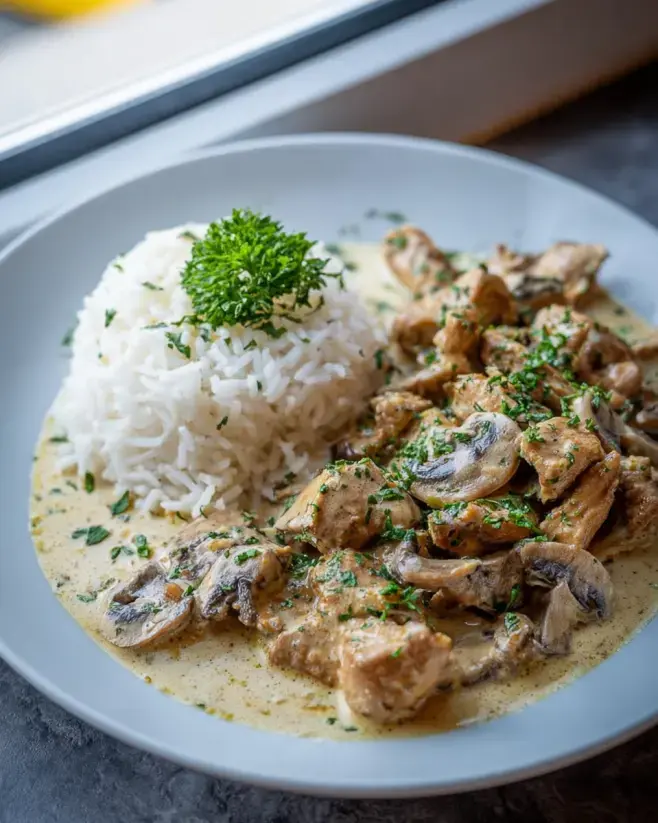 Gyrosgeschnetzeltes Schmandsoße Reis Rezept 3 Gyrosgeschnetzeltes Schmandsoße Reis Rezept