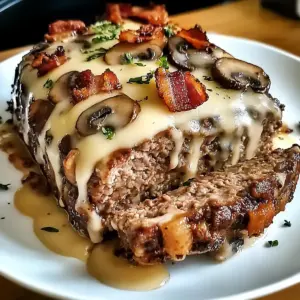 Bacon Champignon Schweizer Käse Hackbraten