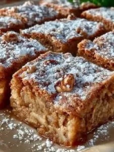 Saftiger Low Carb Apfel-Nusskuchen