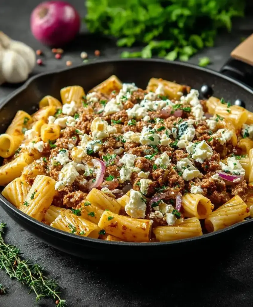 Nudel Hackfleisch Pfanne Feta: Das einfache Rezept für jeden Tag