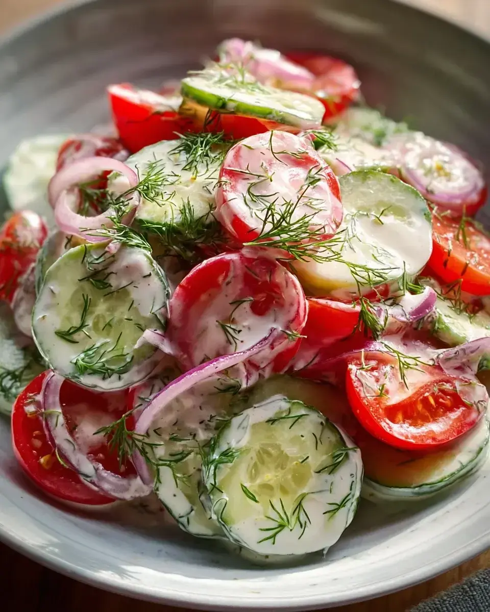SommerlicherGurkenTomatenSalat
