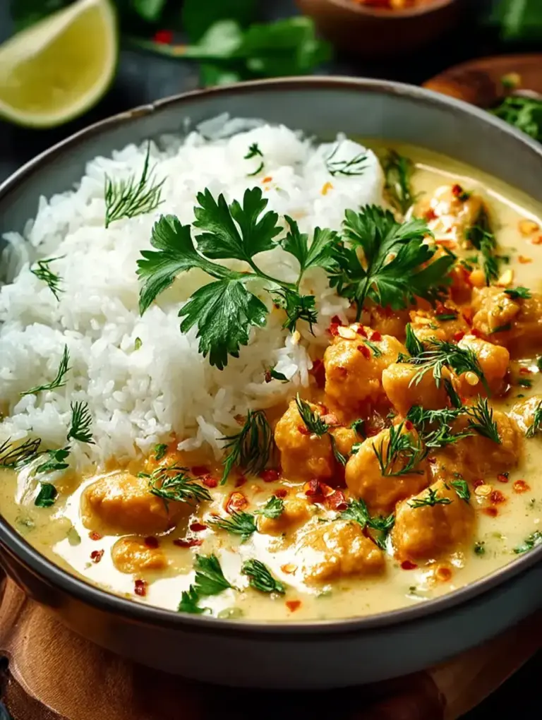 Thai Erdnuss-Curry mit Kokosmilch