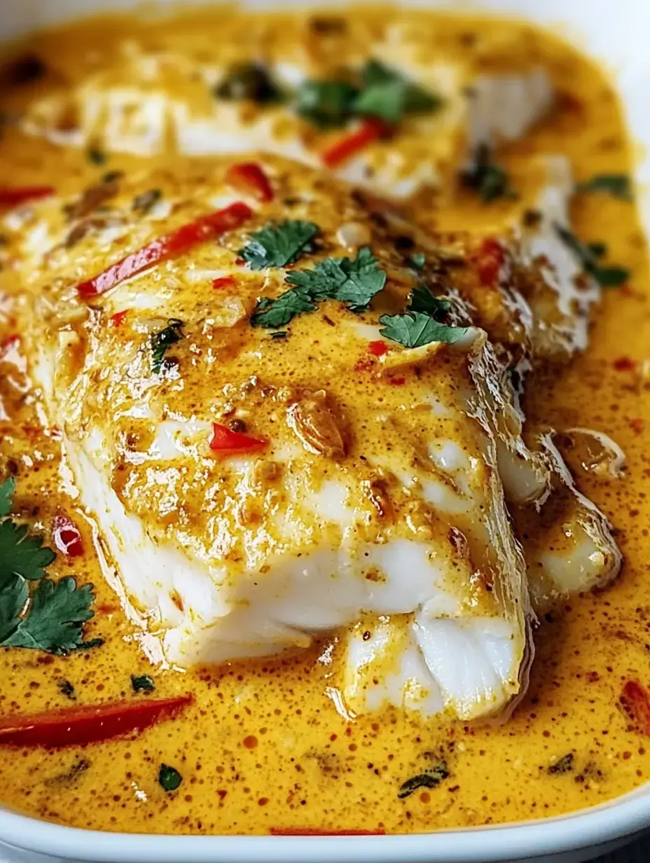 Kabeljau in exotischer Kokos-Curry-Sauce