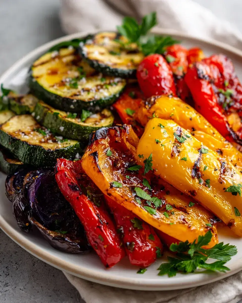 mediterrane grillplatte gemüse grillen lecker